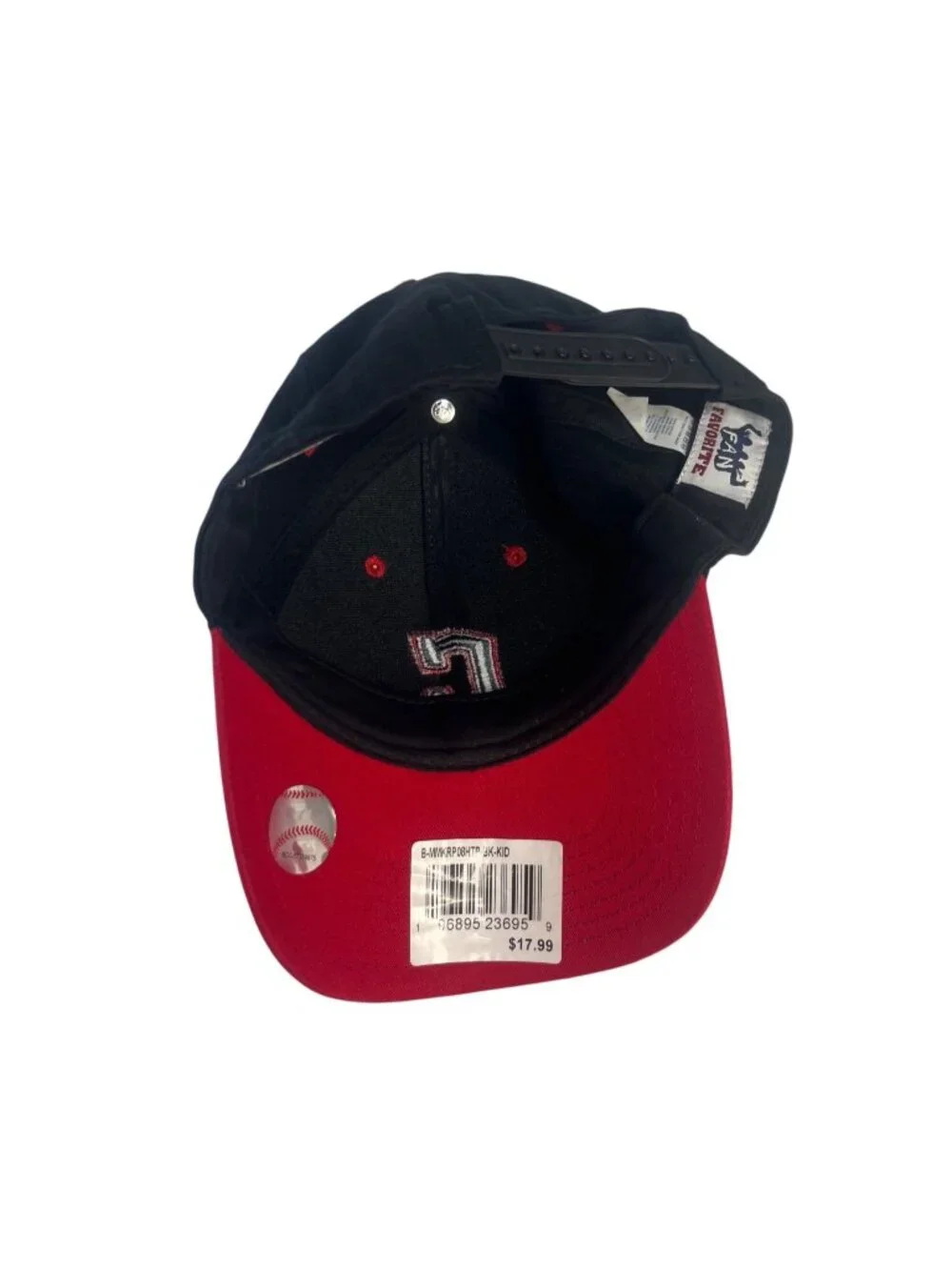 Cleveland Guardians Kids Adjustable Baseball Cap Hat Black Red New Fanwear